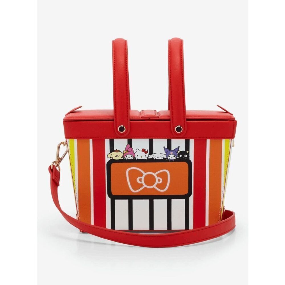 Sanrio Hello Kitty and Friends Kawaii Mart Shopping Basket Crossbody Bag